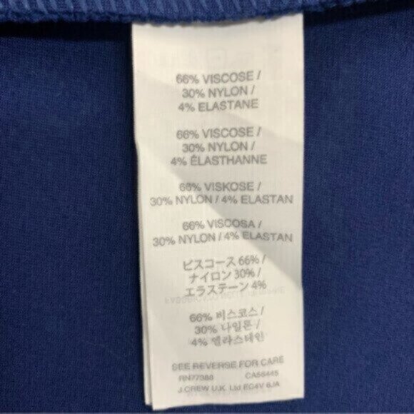 NWOT J. Crew Blue Zip Ponte Sheath Dress - Picture 11 of 14